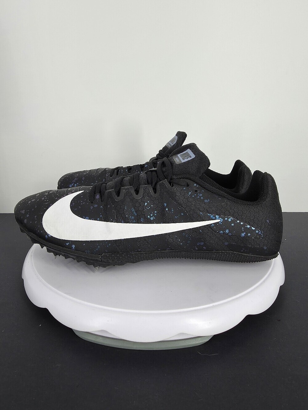 Nike Zoom Rival S 9 Men Size 10 Black Indigo Splatter Track Spikes 907564-003